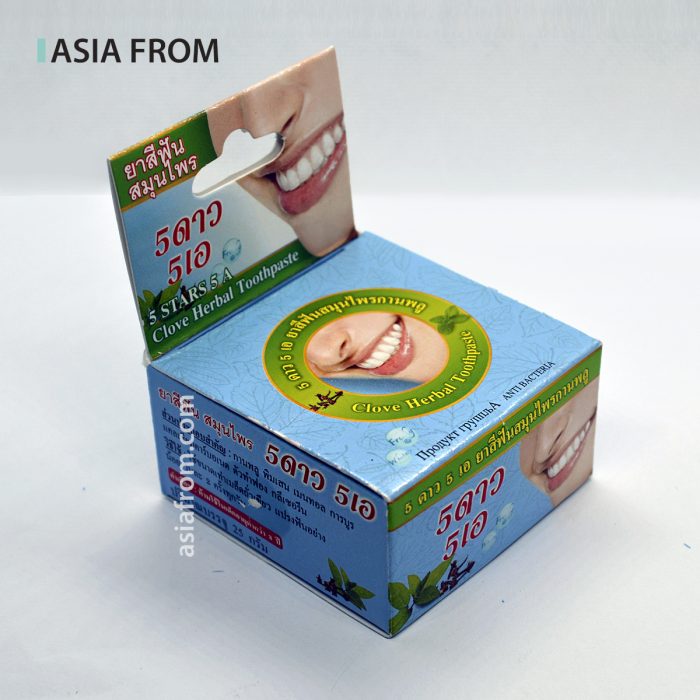 Зубная паста с гвоздикой мятная 5 STARS Herbal Clove, 25 г