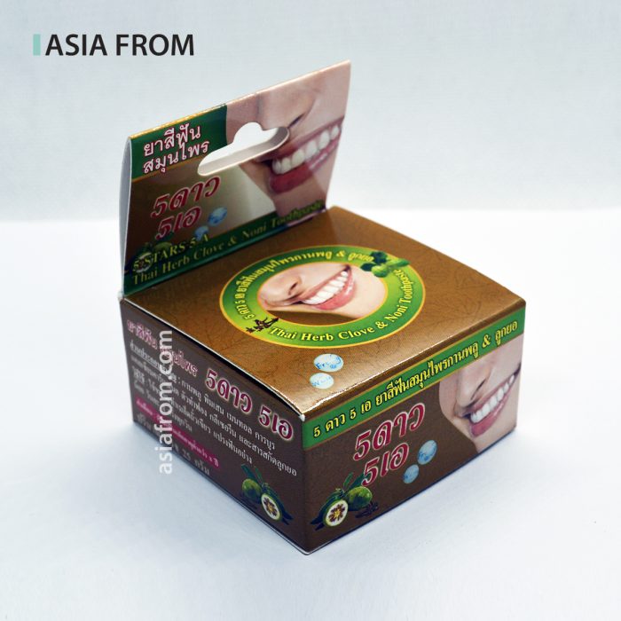 Зубная паста с гвоздикой и нони 5 STARS Herbal Clove & Noni, 25 г