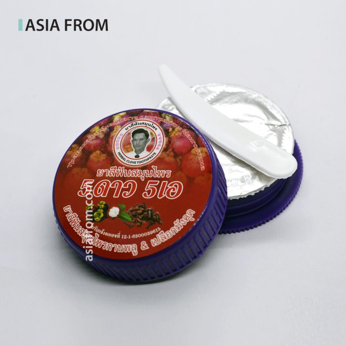 Зубная паста с гвоздикой и мангустином 5 STARS Herbal Clove & Mangosteen Peel, 25 г — изображение 2