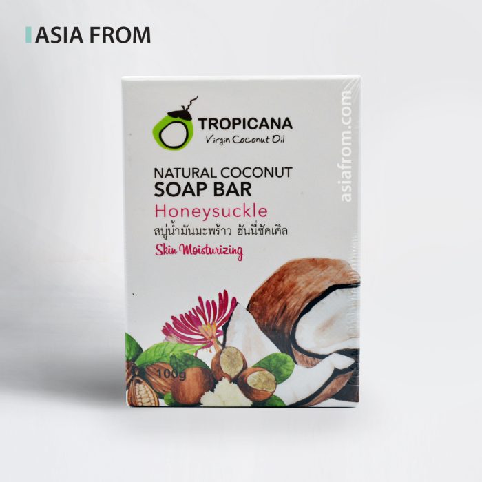Мыло Питательное TROPICANA Coconut Soap Bar Honeysuckle, 100 г