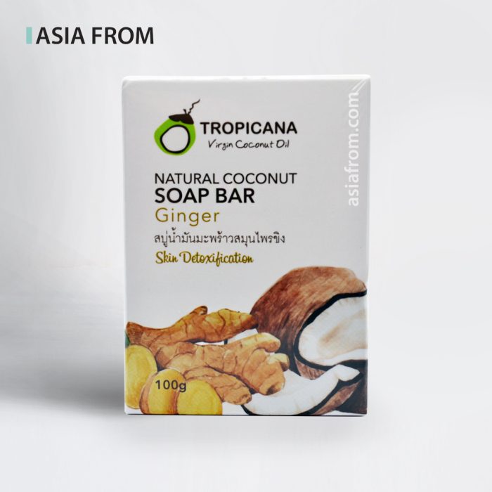 Мыло Детокс TROPICANA Coconut Soap Bar Ginger, 100 г