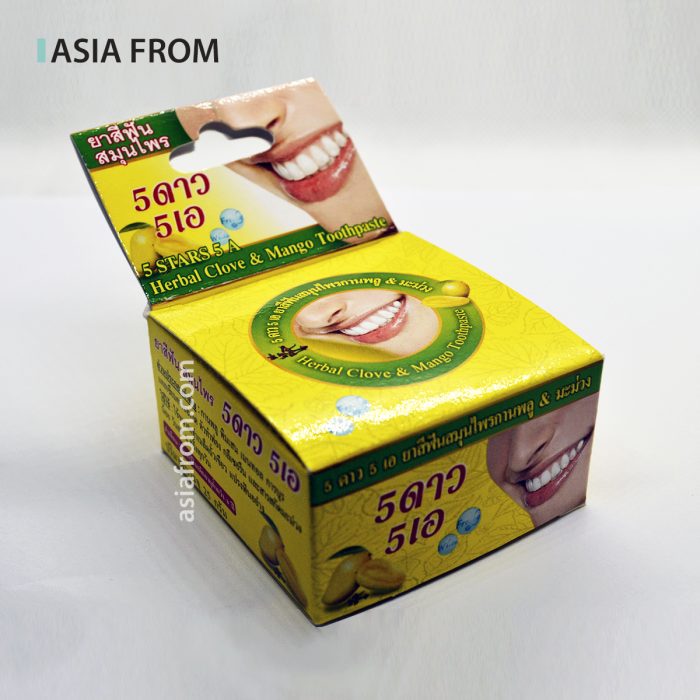 Зубная паста с гвоздикой и манго 5 STARS Herbal Clove & Mango, 25 г