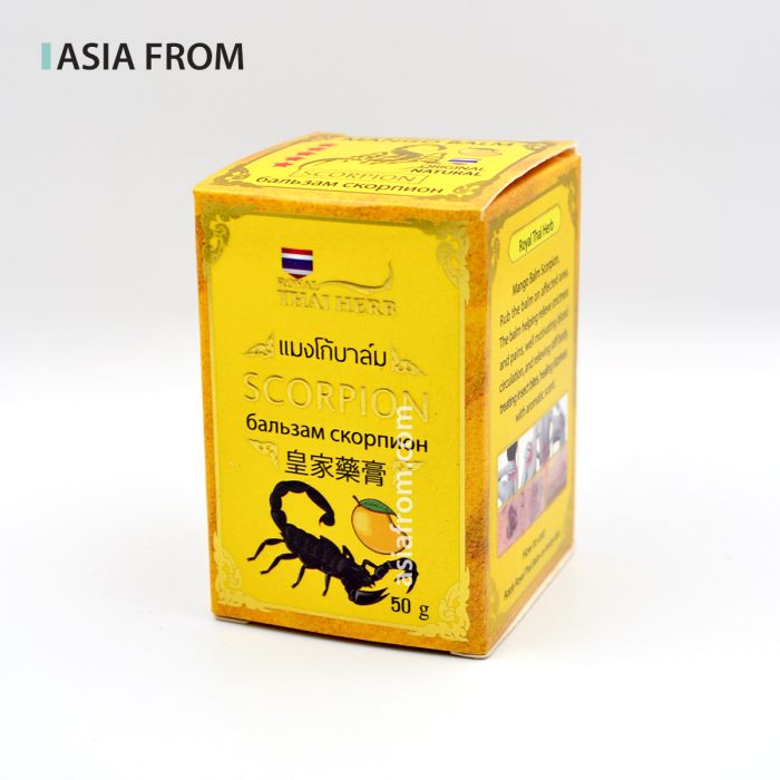 Бальзам «Жёлтый Скорпион» Royal Thai Herb с манго и ядом скорпиона – обезболивающий — изображение 2